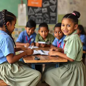 entrega de kits escolares