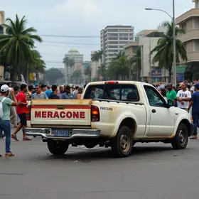 caminhonete desgovernada