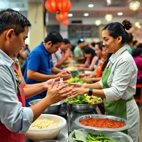 higienização das mãos e dos alimentos