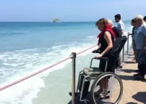 estações de acesso ao mar para pessoas com deficiência